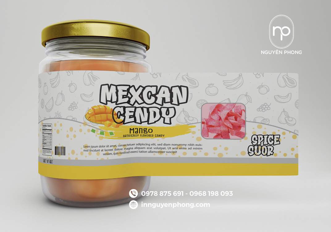 In sticker dán thực phẩm